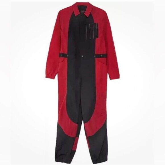 NWT JORDAN ESSENTIALS Varsity Red Flight Suit Jumpsuit DJ2628-636 Size 2X - Picture 8 of 16